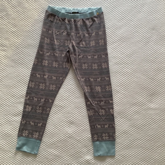 Juicy Couture Scottie Dog Fair Isle Thermal Pajamas - Size M - Picture 2 of 5